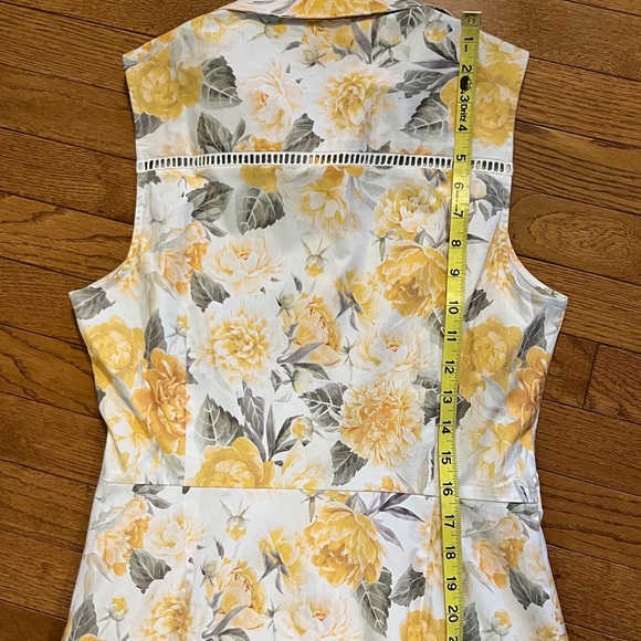 NWT Rachel Parcell Yellow Floral Midi Dress - Picture 12 of 16